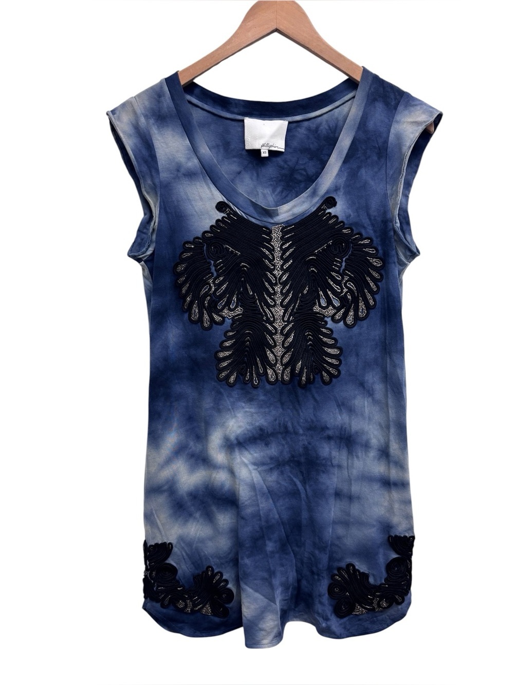 3.1 Phillip Lim Embroidered Tie Dye Tunic Dress